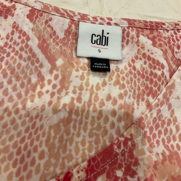 CAbi S, #5708, EUC, Bethany Snake Print Blouse - Picture 6 of 7